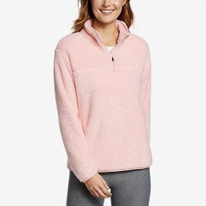 New Eddie Bauer WR Quest Plush 1/4 Zip Pullover Fleece L